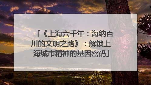 《上海六千年：海纳百川的文明之路》：解锁上海城市精神的基因密码