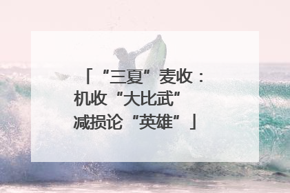 “三夏”麦收：机收“大比武” 减损论“英雄”