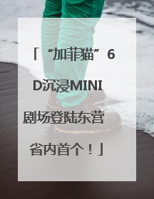 “加菲猫”6D沉浸MINI剧场登陆东营 省内首个！