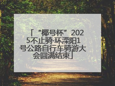 “椰号杯”2025不止骑·环溧阳1号公路自行车骑游大会圆满结束