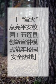 “萤火”点亮平安校园！五莲县创新宣讲模式筑牢校园安全防线