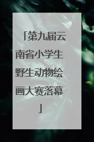 第九届云南省小学生野生动物绘画大赛落幕