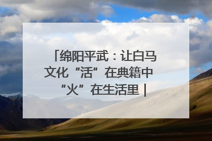 绵阳平武：让白马文化“活”在典籍中 “火”在生活里｜新闻发布最前线