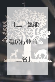 三一氢能稳居行业前三名