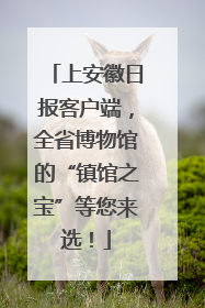 上安徽日报客户端，全省博物馆的“镇馆之宝”等您来选！