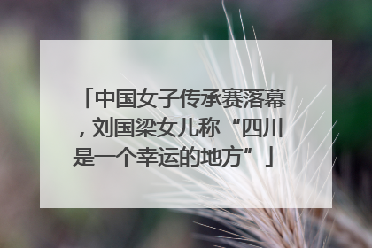 中国女子传承赛落幕，刘国梁女儿称“四川是一个幸运的地方”