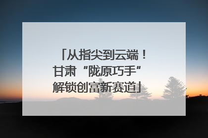 从指尖到云端！甘肃“陇原巧手”解锁创富新赛道