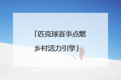 匹克球赛事点燃乡村活力引擎