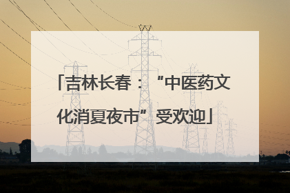 吉林长春：“中医药文化消夏夜市”受欢迎