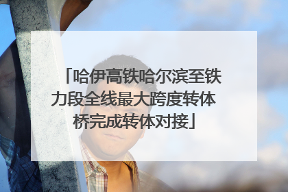 哈伊高铁哈尔滨至铁力段全线最大跨度转体桥完成转体对接
