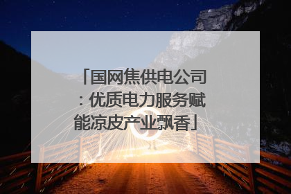 国网焦供电公司：优质电力服务赋能凉皮产业飘香