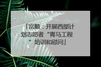 富顺：开展西部计划志愿者“青马工程”培训和慰问