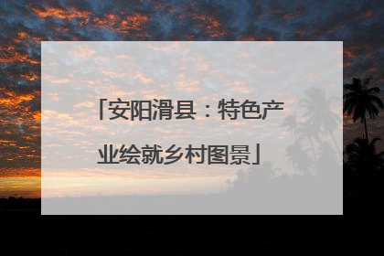 安阳滑县：特色产业绘就乡村图景