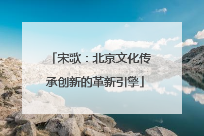 宋歌：北京文化传承创新的革新引擎