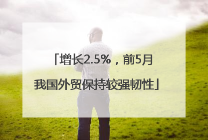 增长2.5%，前5月我国外贸保持较强韧性