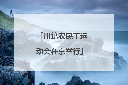 川籍农民工运动会在京举行