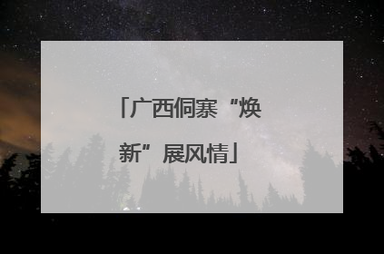 广西侗寨“焕新”展风情