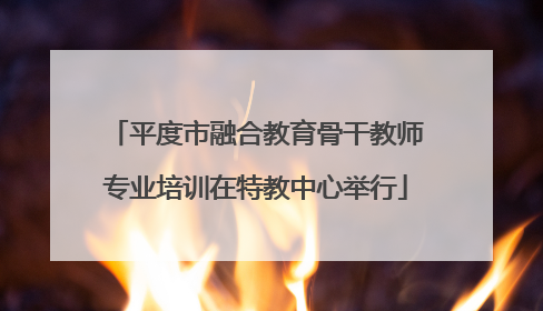 平度市融合教育骨干教师专业培训在特教中心举行