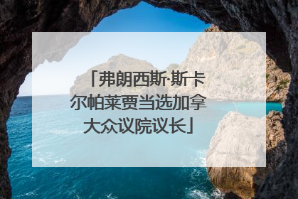 弗朗西斯·斯卡尔帕莱贾当选加拿大众议院议长