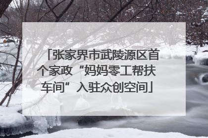 张家界市武陵源区首个家政“妈妈零工帮扶车间”入驻众创空间