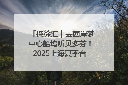 探徐汇｜去西岸梦中心船坞听贝多芬！2025上海夏季音乐节公布节目阵容