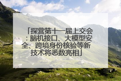 探营第十一届上交会：脑机接口、大模型安全、跨境身份核验等新技术将悉数亮相