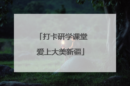 打卡研学课堂 爱上大美新疆