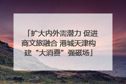 扩大内外需潜力 促进商文旅融合 港城天津构建“大消费”强磁场