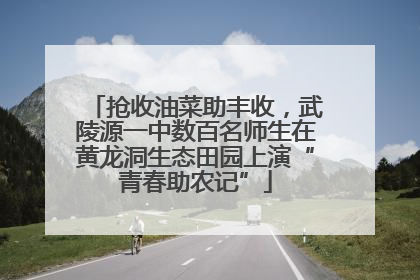 抢收油菜助丰收，武陵源一中数百名师生在黄龙洞生态田园上演“青春助农记”