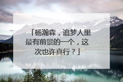 杨瀚森，追梦人里最有前景的一个，这次也许真行？