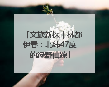 文旅新探｜林都伊春：北纬47度的绿野仙踪