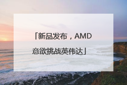 新品发布，AMD意欲挑战英伟达