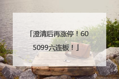 澄清后再涨停！605099六连板！