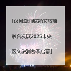 汉风潮涌赋能文旅商融合发展2025未央区文旅消费季启幕