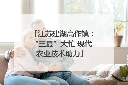 江苏建湖高作镇：“三夏”大忙 现代农业技术助力