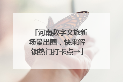 河南数字文旅新场景出圈，快来解锁热门打卡点→