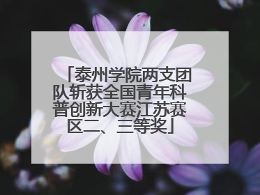 泰州学院两支团队斩获全国青年科普创新大赛江苏赛区二、三等奖