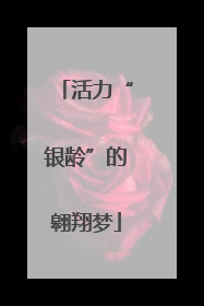 活力“银龄”的翱翔梦