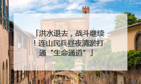 洪水退去，战斗继续！连山民兵昼夜清淤打通“生命通道”
