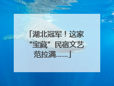 湖北冠军！这家“宝藏”民宿文艺范拉满……