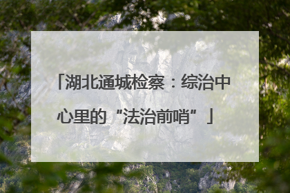 湖北通城检察：综治中心里的“法治前哨”