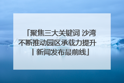 聚焦三大关键词 沙湾不断推动园区承载力提升丨新闻发布最前线
