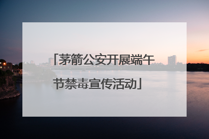 茅箭公安开展端午节禁毒宣传活动