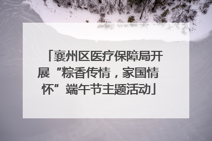 襄州区医疗保障局开展“粽香传情，家国情怀”端午节主题活动