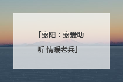 襄阳：襄爱助听 情暖老兵