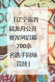 辽宁省首届龙舟公开赛浑河启幕 700余名选手同场竞技