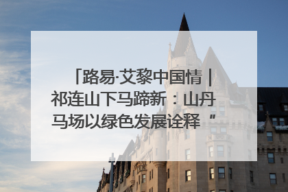 路易·艾黎中国情｜祁连山下马蹄新：山丹马场以绿色发展诠释“两山”理论实践