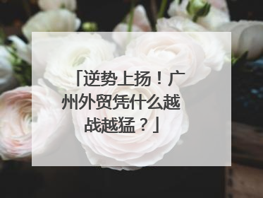 逆势上扬！广州外贸凭什么越战越猛？