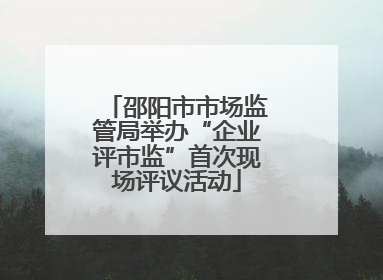 邵阳市市场监管局举办“企业评市监”首次现场评议活动