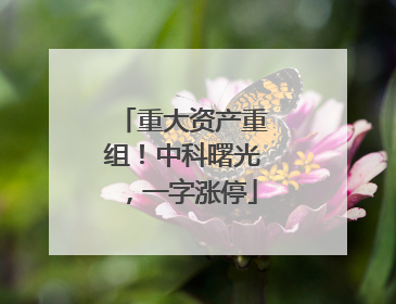 重大资产重组！中科曙光，一字涨停